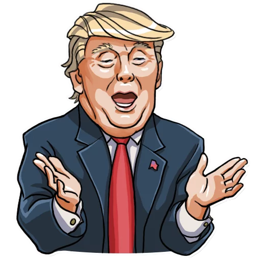 Telegram stiker «Mr. Trump» 😬