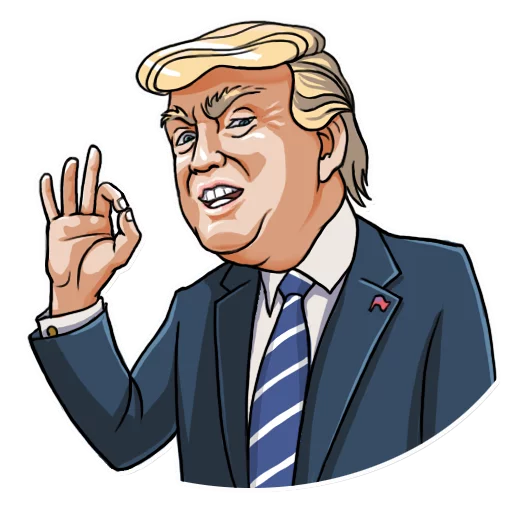 Telegram stiker «Mr. Trump» 👌