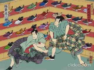 Стикер Ukiyo-e 👟