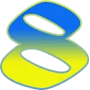 Telegram emojisi «Ukrainian Font v2» 8️⃣