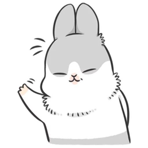 Telegram Sticker «Ultimate Machiko Rabbit Pack #1» 👋