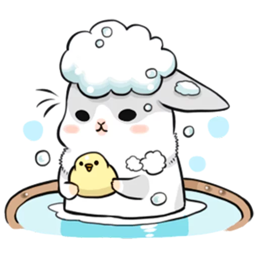 Ultimate Machiko Rabbit Pack #2 emoji 🛀