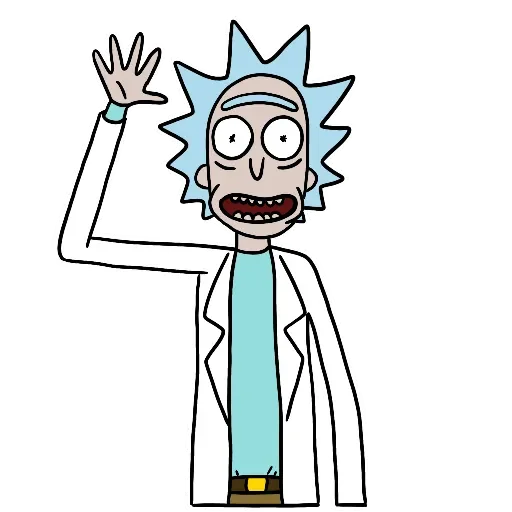 Telegram Sticker «Rick and Morty» 🖕