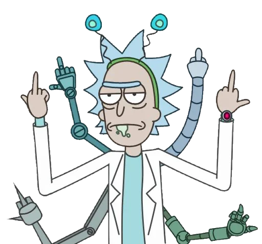 Rick and Morty emoji 🖕