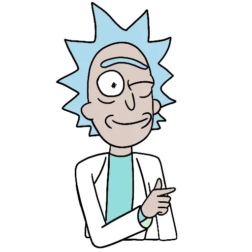 Стикер Telegram «Rick and Morty» 😒