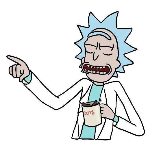 Telegram Sticker «Rick and Morty» 🤫