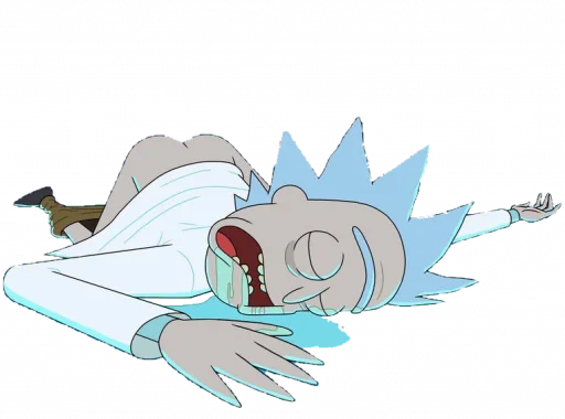 Telegram Sticker «Rick and Morty» 🖕