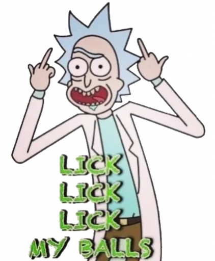 Rick and Morty sticker 🖕