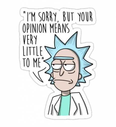Rick and Morty sticker 🧐