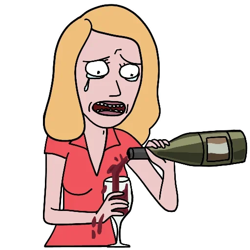 Rick and Morty sticker 🍷