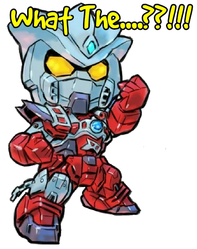 Стикер Telegram «Ultraman Gundam Crossover» 😡