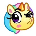Эмодзи Unicorn Emoji 🤨