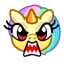 Unicorn Emoji emoji 😡