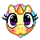 Unicorn Emoji emoji 😳