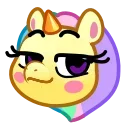 Эмодзи Unicorn Emoji  😏