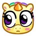 Unicorn Emoji stiker 😒