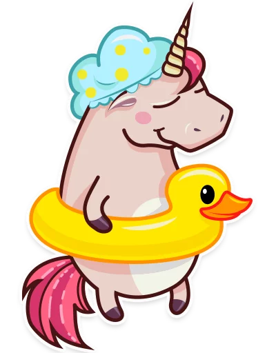 Telegram Sticker «Stella the Unicorn» 