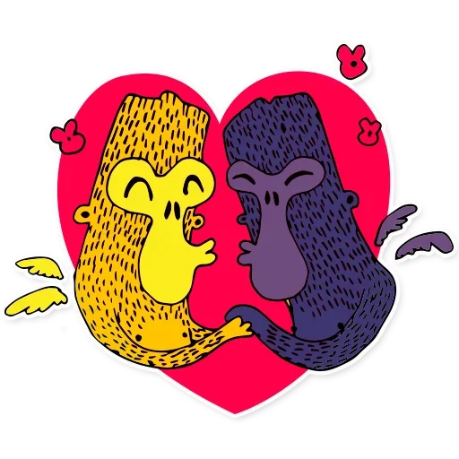 Городская обезьяна emoji ♥️