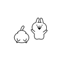 Telegram emoji Усагюн и Некогюн