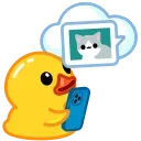 Utya Duck 2 sticker ☁️