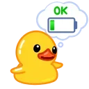 Utya Duck 2 sticker 🔋