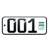 Эмодзи телеграм Uzbekistan Car Numbers