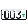 Эмодзи телеграм Uzbekistan Car Numbers
