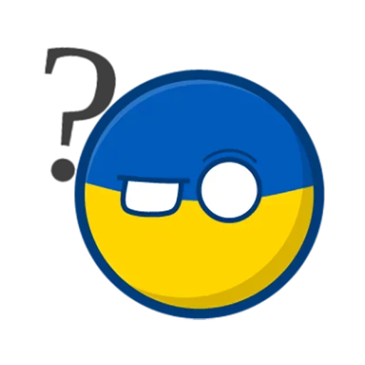 Telegram Sticker «Украї́на» 🤔