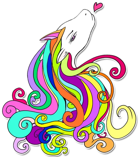 unicorn_kravez stiker ❤️