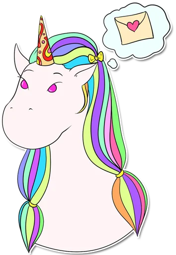 unicorn_kravez sticker ✉️
