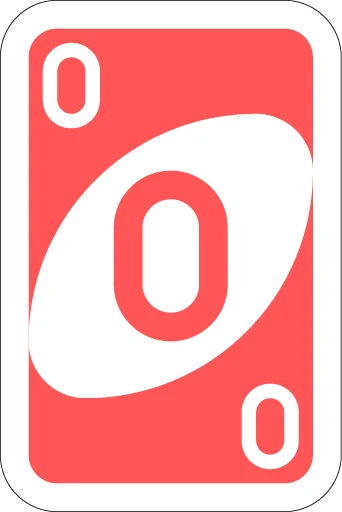 UNO Cards emoji 0️⃣