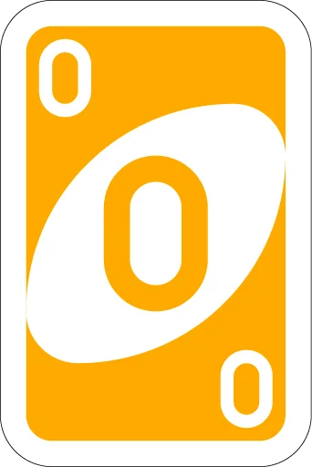 Telegram stiker «UNO Cards» 0️⃣