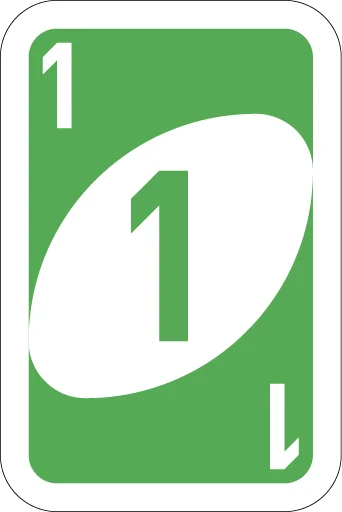 Telegram stiker «UNO Cards» 1️⃣