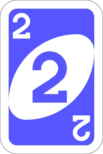 Telegram stiker «UNO Cards» 2️⃣