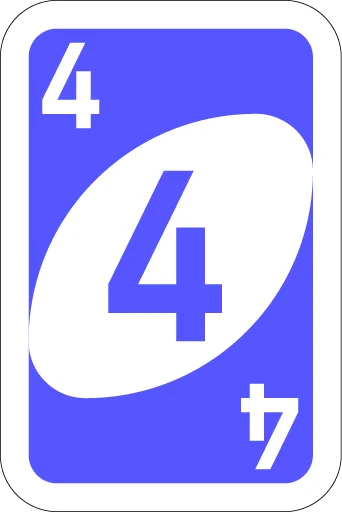 Telegram Sticker «UNO Cards» 4️⃣