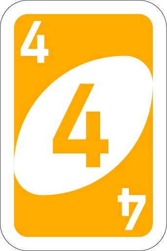 Telegram Sticker «UNO Cards» 4️⃣