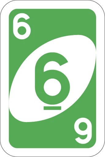 Telegram Sticker «UNO Cards» 6️⃣