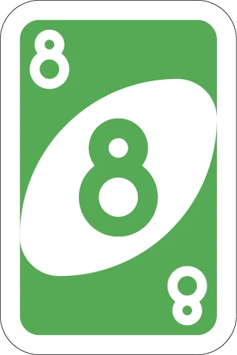 Telegram stiker «UNO Cards» 8️⃣