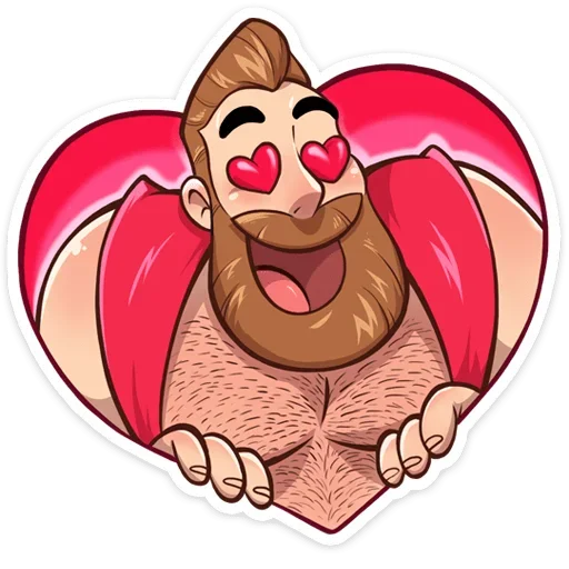 Telegram Sticker «Несвятой Валентин» 😍
