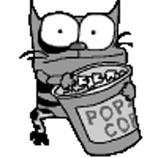 Упячка котэ с попкорном v2 emoji 🤢