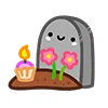 Telegram emojisi «Не в духе» 🪦