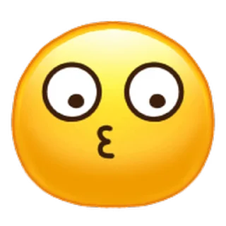 Стикер Usual Emoji  😗