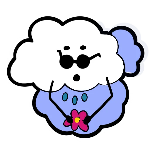 Облачно emoji 🌺
