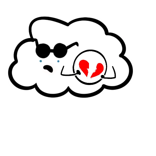 Облачно emoji 💔