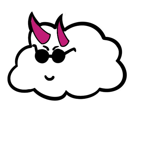 Облачно emoji 😈