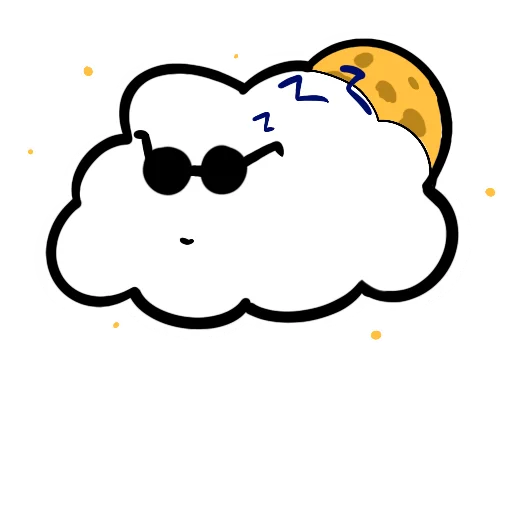 Облачно emoji 😴