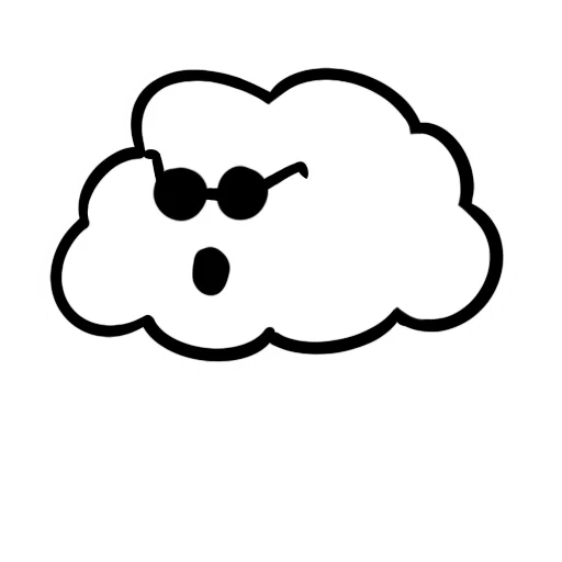 Облачно emoji 😮