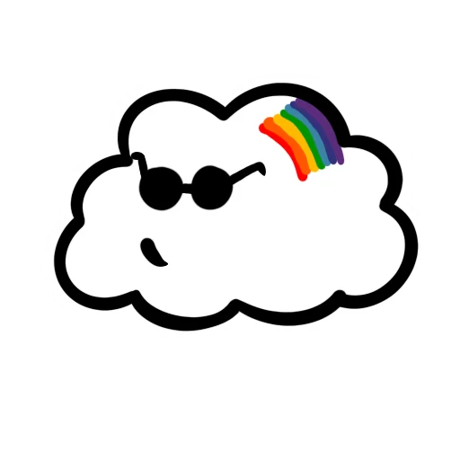 Облачно stiker 😌