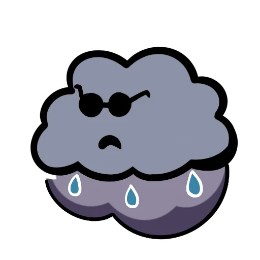 Облачно emoji ☔️