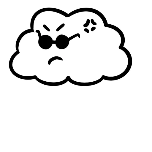 Облачно emoji 👺